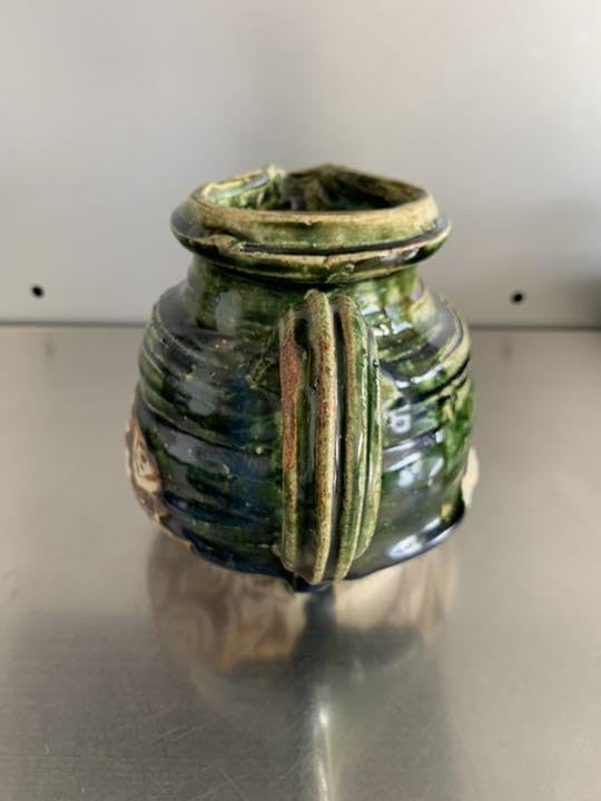 お値下げ☆黒岩卓実　織部　花瓶　ピッチャー☆ Amazon.co.jp: 黒岩卓実 織部 花瓶 ピッチャー サイズ 取手含ま